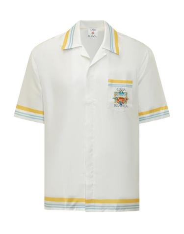 [해외직구] 26SS 카사블랑카 긴팔 셔츠 MSS26SH003 04 FLOWER COURT ICON