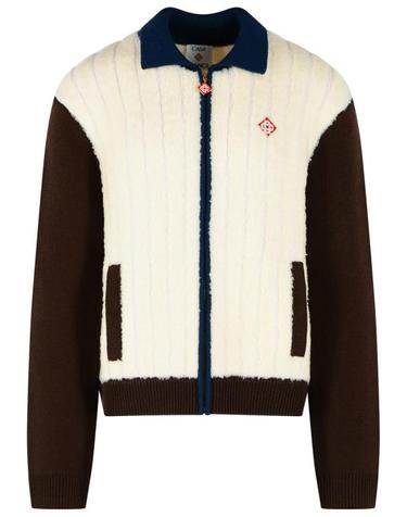 [해외직구] 26FW 카사블랑카 자켓 M AW26 KW 1475 01WOOL BLEND WHITE BROWN