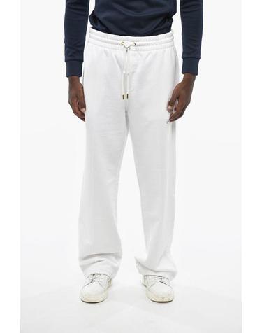 [해외직구] 카사블랑카 스트레이트 팬츠 JTR 051 02 LOOPBACK DIAMOND CO White