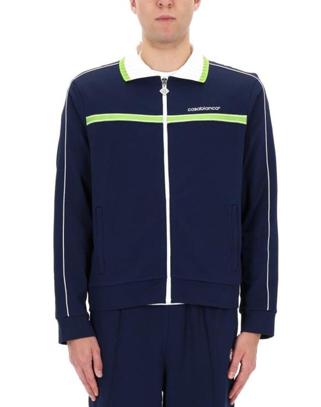 카사블랑카 [해외직구] 26SS 카사블랑카 스웨터 MSP26JTP391 01NAVY BLUE 착용컷