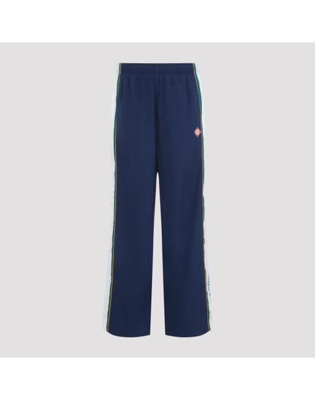 카사블랑카 [해외직구] 26FW 카사블랑카 트레이닝 조거 팬츠 MPF26TR45801 NAVY MULTICOLOUR 착용컷