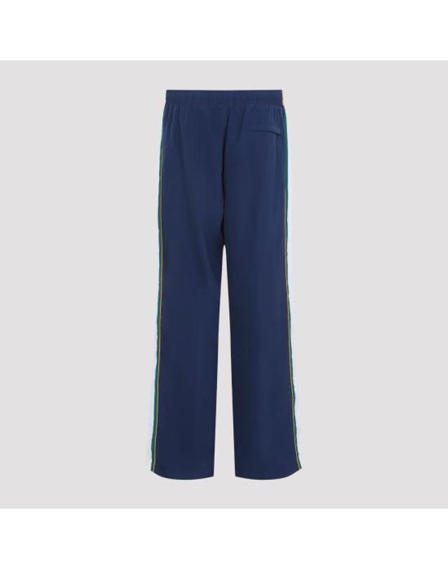카사블랑카 [해외직구] 26FW 카사블랑카 트레이닝 조거 팬츠 MPF26TR45801 NAVY MULTICOLOUR 착용컷