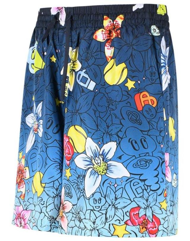 카사블랑카 [해외직구] 26SS 카사블랑카 숏팬츠 M SS26 TR 399 04 GRAFFITI REPEAT Blue 착용컷
