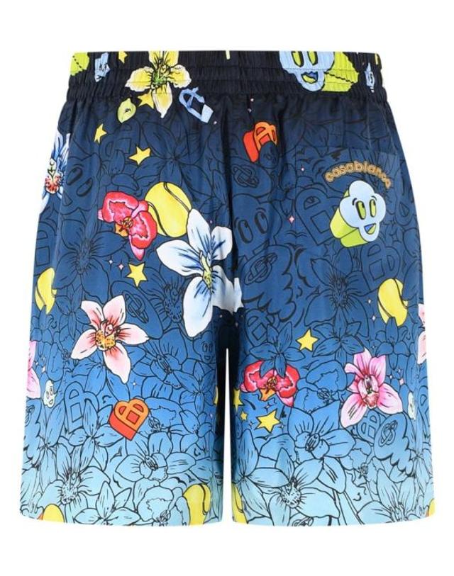 카사블랑카 [해외직구] 26SS 카사블랑카 숏팬츠 M SS26 TR 399 04 GRAFFITI REPEAT Blue 착용컷