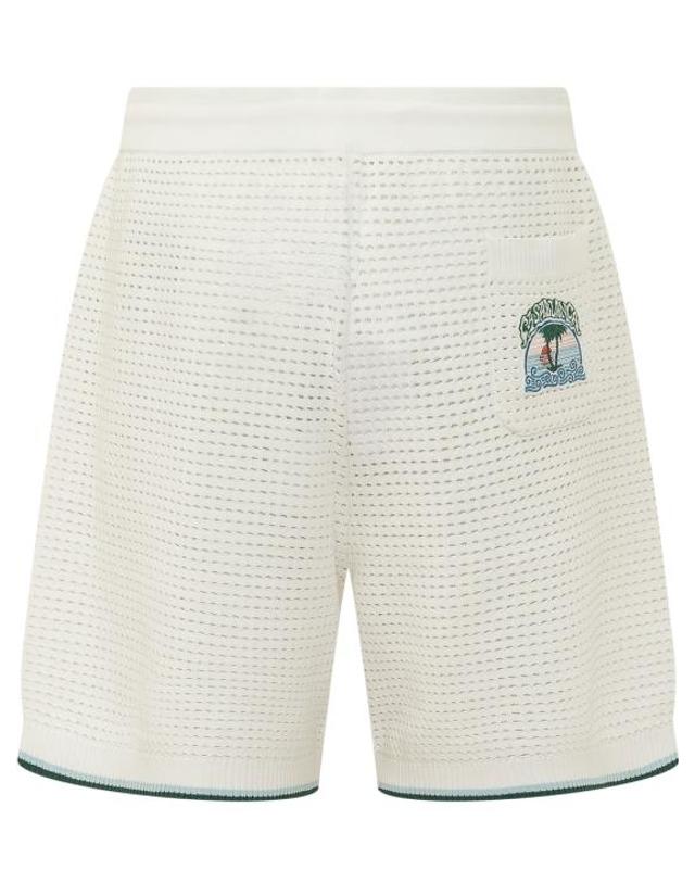 카사블랑카 [해외직구] 26FW 카사블랑카 숏팬츠 MPF26KW1427 01 PALM TREE EMBLEM 착용컷