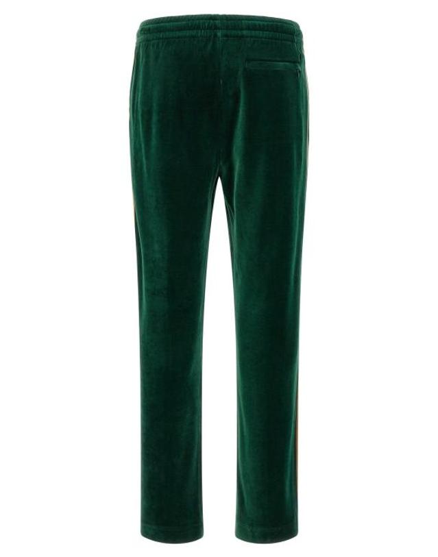 카사블랑카 [해외직구] 카사블랑카 트레이닝 조거 팬츠 LDMAW26JTR39701GREENBROWNOFFWHITE 착용컷