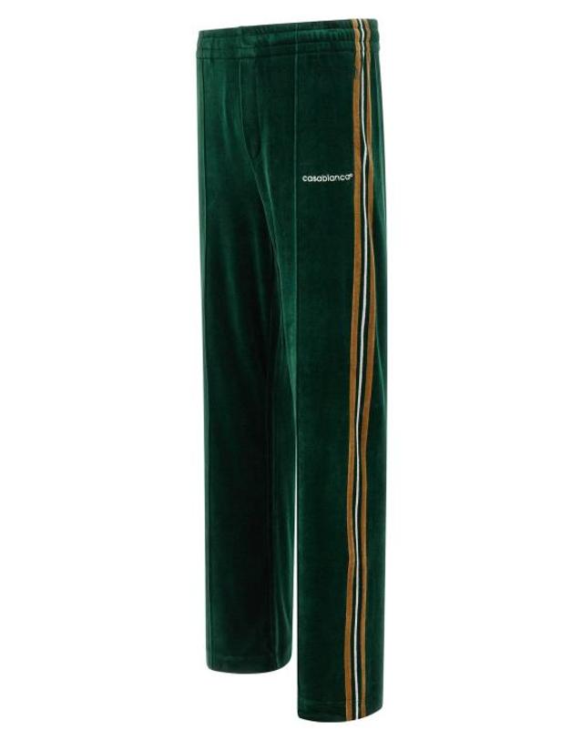 카사블랑카 [해외직구] 카사블랑카 트레이닝 조거 팬츠 LDMAW26JTR39701GREENBROWNOFFWHITE 착용컷