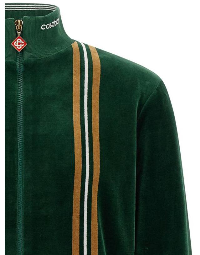 카사블랑카 [해외직구] 카사블랑카 긴팔 티셔츠 LDMAW26JTP55401GREENBROWNOFFWHITE 착용컷