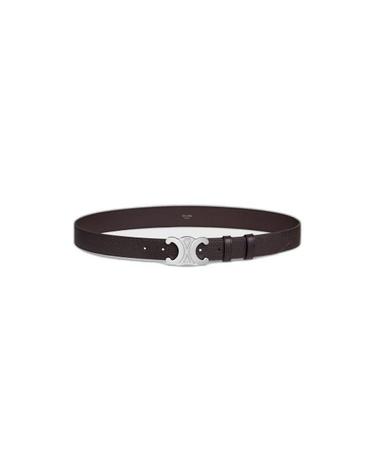 [해외직구] 26SS 셀린느 그레인 카프스킨 라지 30mm 트리옹프 벨트 45BIE3AUY 19ES ESPRESSO