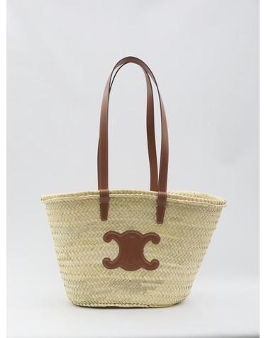 [해외직구] 26FW 셀린느 팜 리프  카프스킨 미디엄 클래식 파니에 백 192622CGG BEIGE