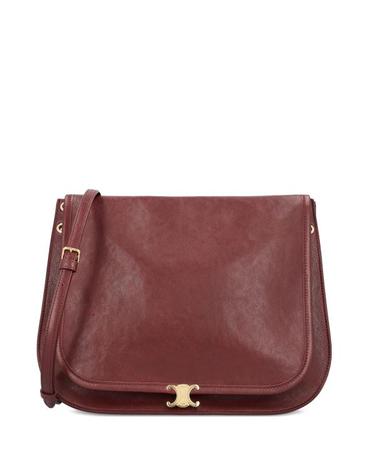 [해외직구] 26FW 셀린느 소프트 트리옹프 베사체 서플 샤이니 램스킨 백 123632T88 28PO SYRAH