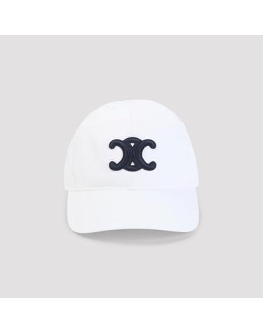 [해외직구] 26FW 셀린느 트리옹프 코튼 베이스볼 캡 2AUT6969P 01BC WHITE