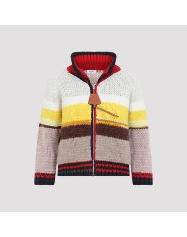 [해외직구] 26FW 셀린느 멀티컬러 스트라이프 울 집업 가디건 RY0XI4I02 14ML MULTICOLOR
