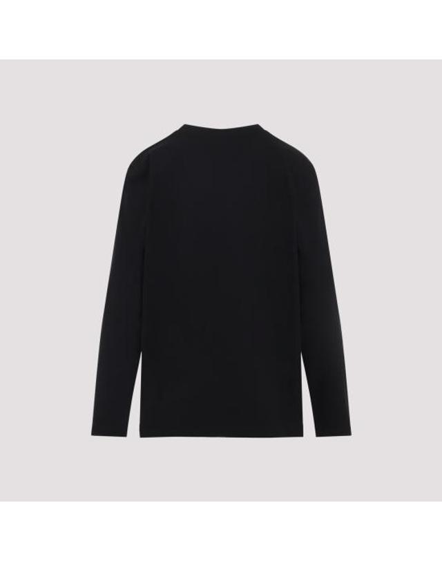 셀린느 [해외직구] 26FW 셀린느 긴팔 티셔츠 RX0LL1242 38AW BLACK WHITE 착용컷