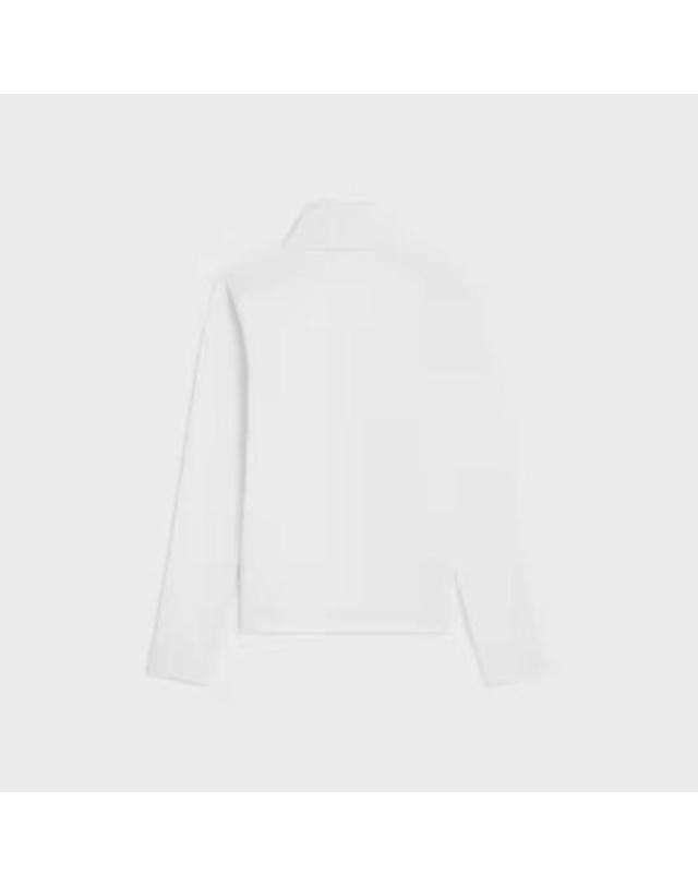 셀린느 [해외직구] 26SS 셀린느 긴팔 티셔츠 MASTER ULT 008393 BLANC S WHITE 착용컷