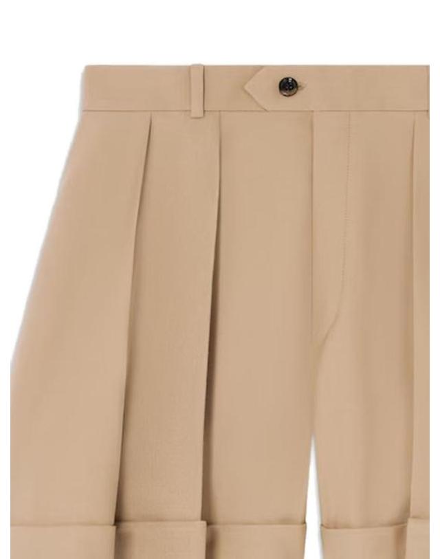 셀린느 [해외직구] 26FW 셀린느 다이애그널 울 쇼츠 RP0W6677Z 03DS BEIGE 착용컷