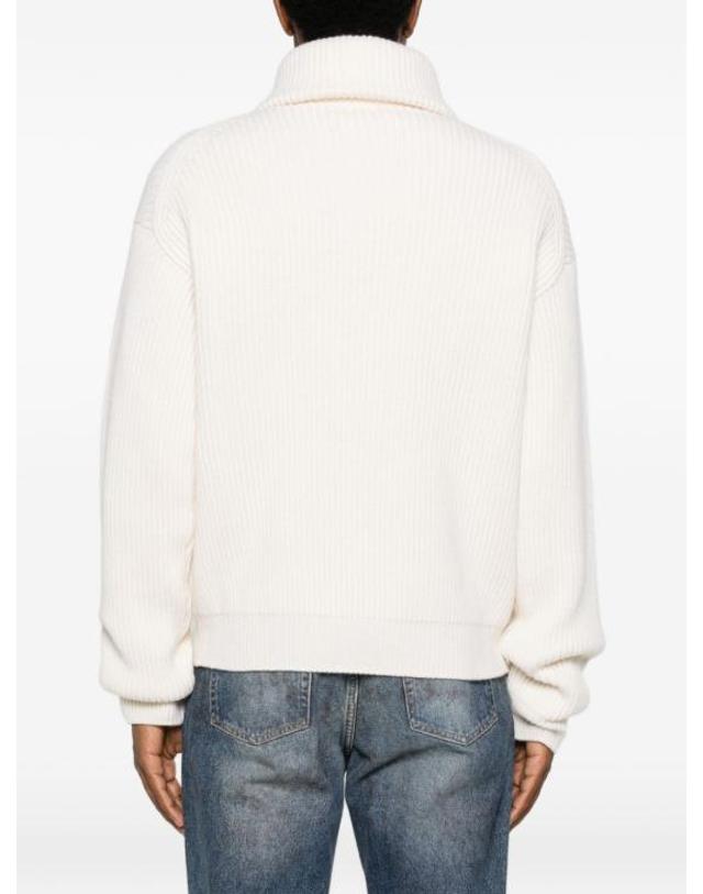 셀린느 [해외직구] 26FW 셀린느 리브드 코튼 스웨트팬츠 RY10T4S88 01BC WHITE 착용컷