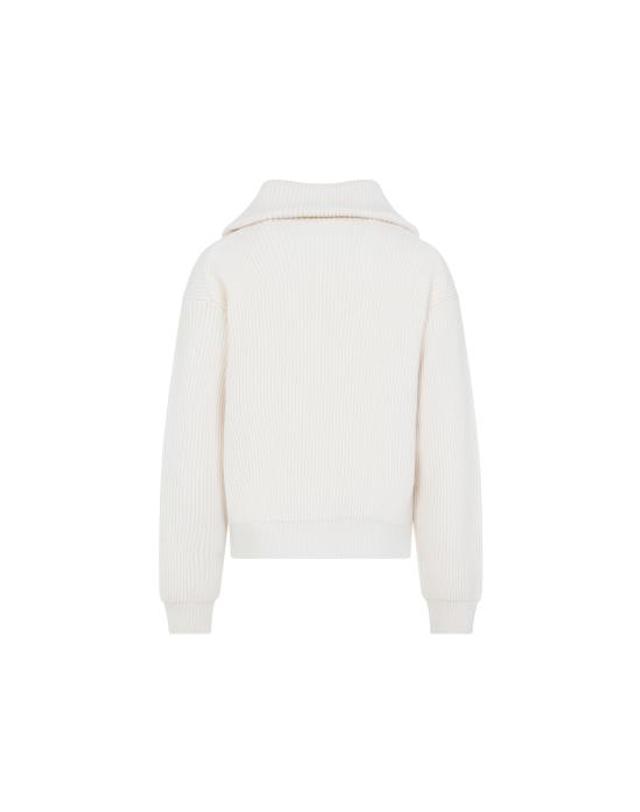 셀린느 [해외직구] 26FW 셀린느 리브드 코튼 스웨트팬츠 RY10T4S88 01BC WHITE 착용컷
