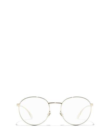[해외직구] 26FW 샤넬 오벌 메탈 안경 CH2209 C395 GOLD