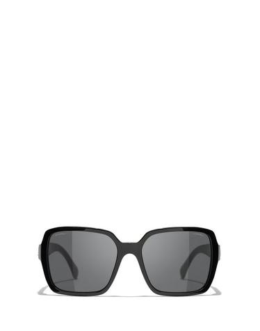 [해외직구] 26FW 샤넬 아세테이트 5408 스퀘어 선글라스 CH5408 1026S4 BLACK
