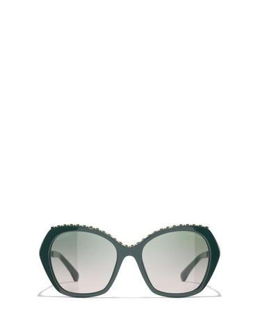[해외직구] 26FW 샤넬 선글라스 CH5547Q 1459S3 GREEN VENDOME