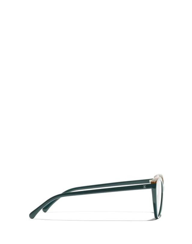 샤넬 [해외직구] 25FW 샤넬 안경 CH3393 1795 GREEN 착용컷