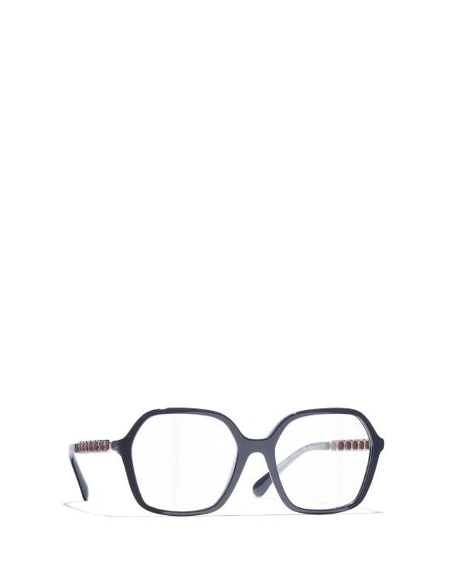 샤넬 [해외직구] 26FW 샤넬 안경 CH3489Q 1462 BLUE VENDOME 착용컷