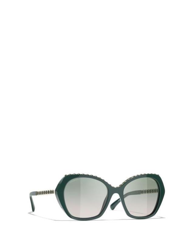 샤넬 [해외직구] 26FW 샤넬 선글라스 CH5547Q 1459S3 GREEN VENDOME 착용컷