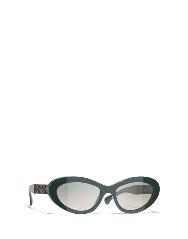 샤넬 [해외직구] 26FW 샤넬 선글라스 CH5538Q 1459S3 GREEN VENDOME 착용컷