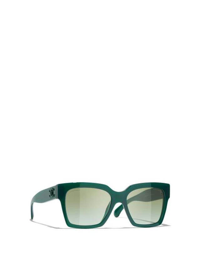 샤넬 [해외직구] 26FW 샤넬 선글라스 CH5557 1228S3 OPAL GREEN 착용컷