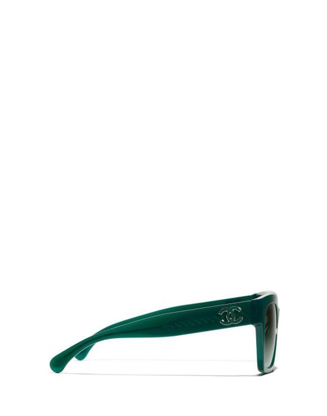 샤넬 [해외직구] 26FW 샤넬 선글라스 CH5557 1228S3 OPAL GREEN 착용컷
