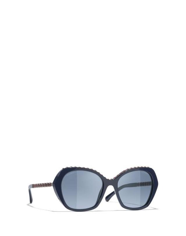 샤넬 [해외직구] 26FW 샤넬 선글라스 CH5547Q 1462S2 BLUE VENDOME 착용컷