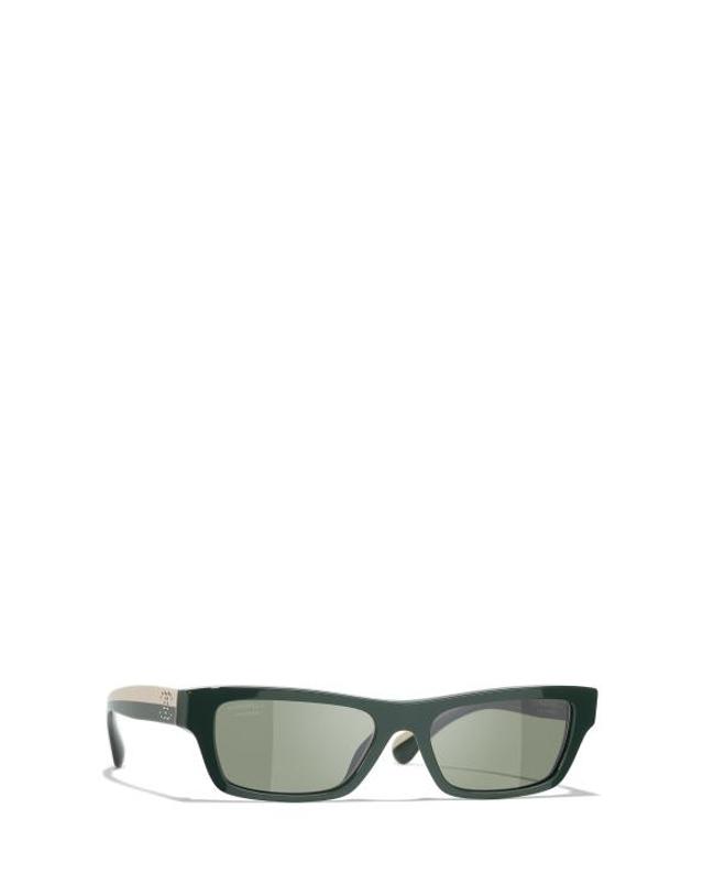 샤넬 [해외직구] 26FW 샤넬 선글라스 CH5564B 17029A GREEN 착용컷
