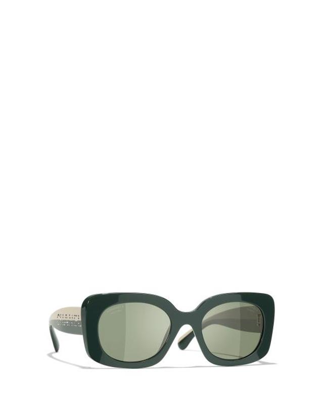 샤넬 [해외직구] 26FW 샤넬 선글라스 CH5563B 17029A GREEN 착용컷
