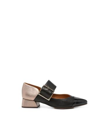[해외직구] 26FW 치에 미하라 힐 펌프스 HEBAS49 NEGRO BLACK GOLD