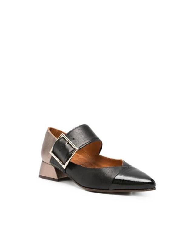 치에 미하라 [해외직구] 26FW 치에 미하라 힐 펌프스 HEBAS49 NEGRO BLACK GOLD 착용컷