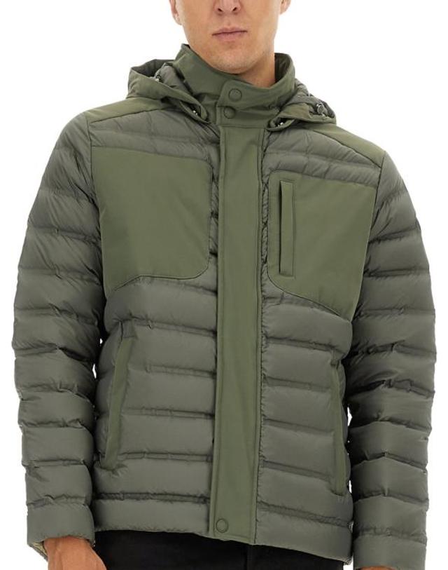 콜마 [해외직구] 25FW 콜마르 심리스 후드 탈부착 다운 자켓 1299 4ZL498 GREEN 착용컷
