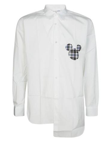 [해외직구] 25SS 꼼데가르송 긴팔 셔츠 FOB035S25 WHITE CHECK BIANCO