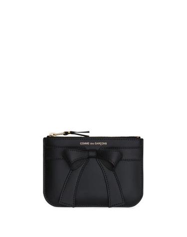 [해외직구] 26SS 꼼데가르송 클래식 레더 라인 파우치 SA8100BB 098 BLACK