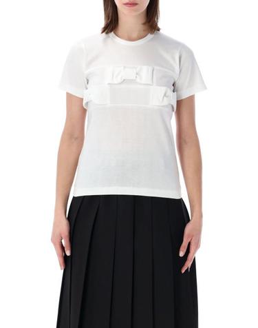 [해외직구] 26SS 꼼데가르송 반팔 티셔츠 NQT003 1 BIANCO