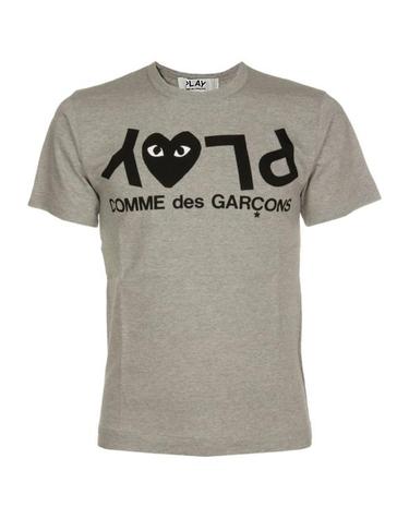 [해외직구] 26SS 꼼데가르송 반팔 티셔츠 AXT082 1 GREY