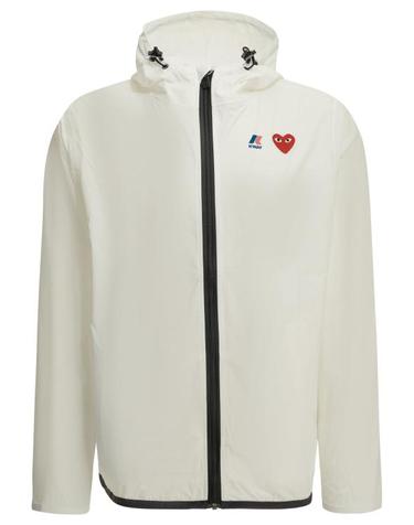 [해외직구] 26FW 꼼데가르송 X 까웨 윈드 레인 자켓 AZJ5010513WHITE