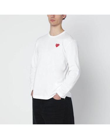 [해외직구] 26FW 꼼데가르송 긴팔 티셔츠 AXT118051CO WHT WHITE