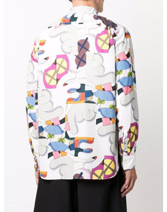 꼼데가르송 [해외직구] 21FW 꼼데가르송 긴팔 셔츠 FHB021 MultiColour 착용컷