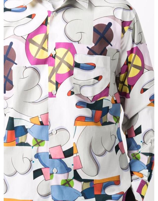 꼼데가르송 [해외직구] 21FW 꼼데가르송 긴팔 셔츠 FHB021 MultiColour 착용컷
