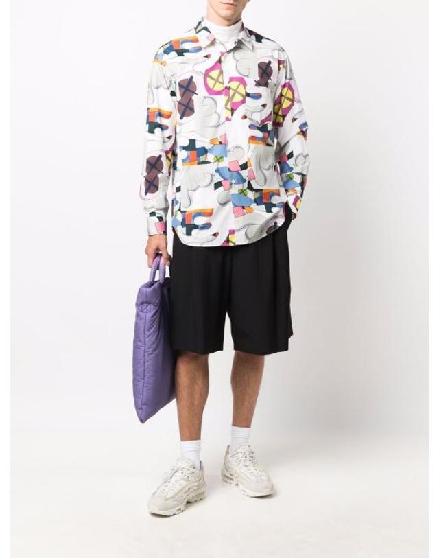 꼼데가르송 [해외직구] 21FW 꼼데가르송 긴팔 셔츠 FHB021 MultiColour 착용컷