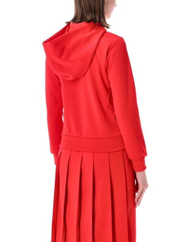 꼼데가르송 [해외직구] 26SS 꼼데가르송 후드 티셔츠 NQT006 2 RED 착용컷