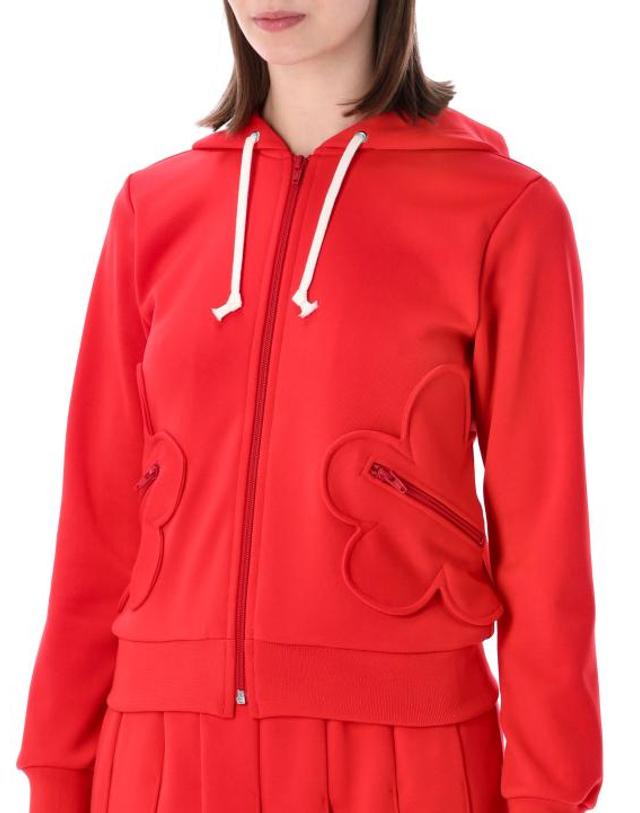 꼼데가르송 [해외직구] 26SS 꼼데가르송 후드 티셔츠 NQT006 2 RED 착용컷