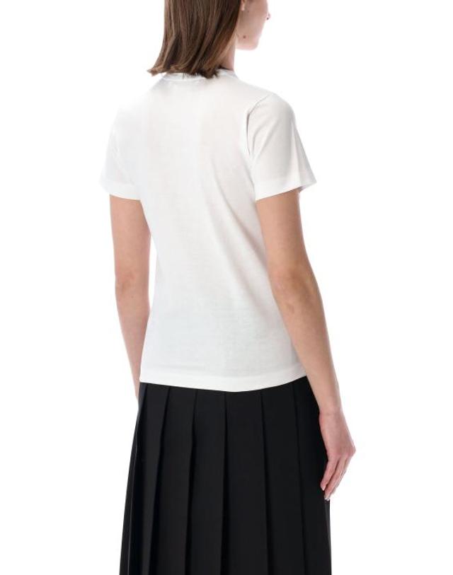 꼼데가르송 [해외직구] 26SS 꼼데가르송 반팔 티셔츠 NQT003 1 BIANCO 착용컷