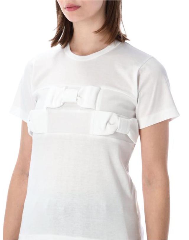꼼데가르송 [해외직구] 26SS 꼼데가르송 반팔 티셔츠 NQT003 1 BIANCO 착용컷